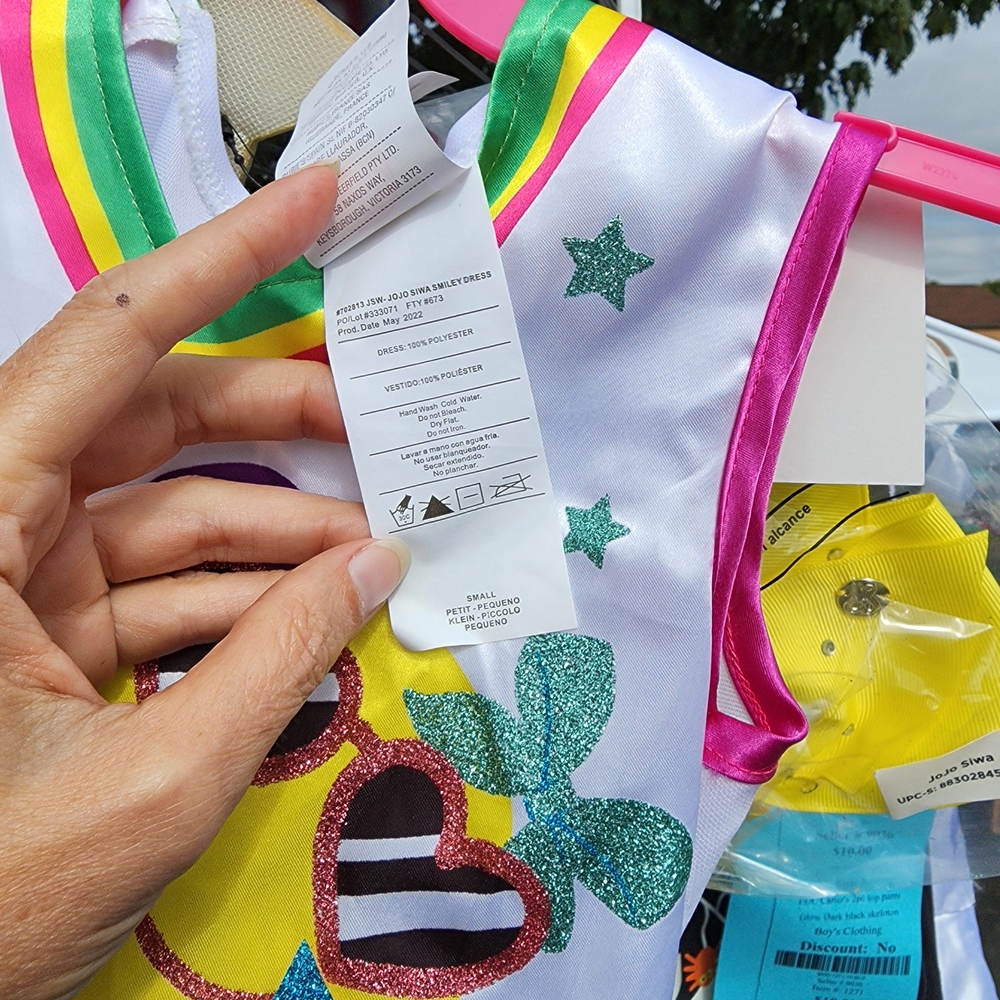 New Jo-Jo Colorful Emoji Kids Costume, SMALL - Picture 2 of 3